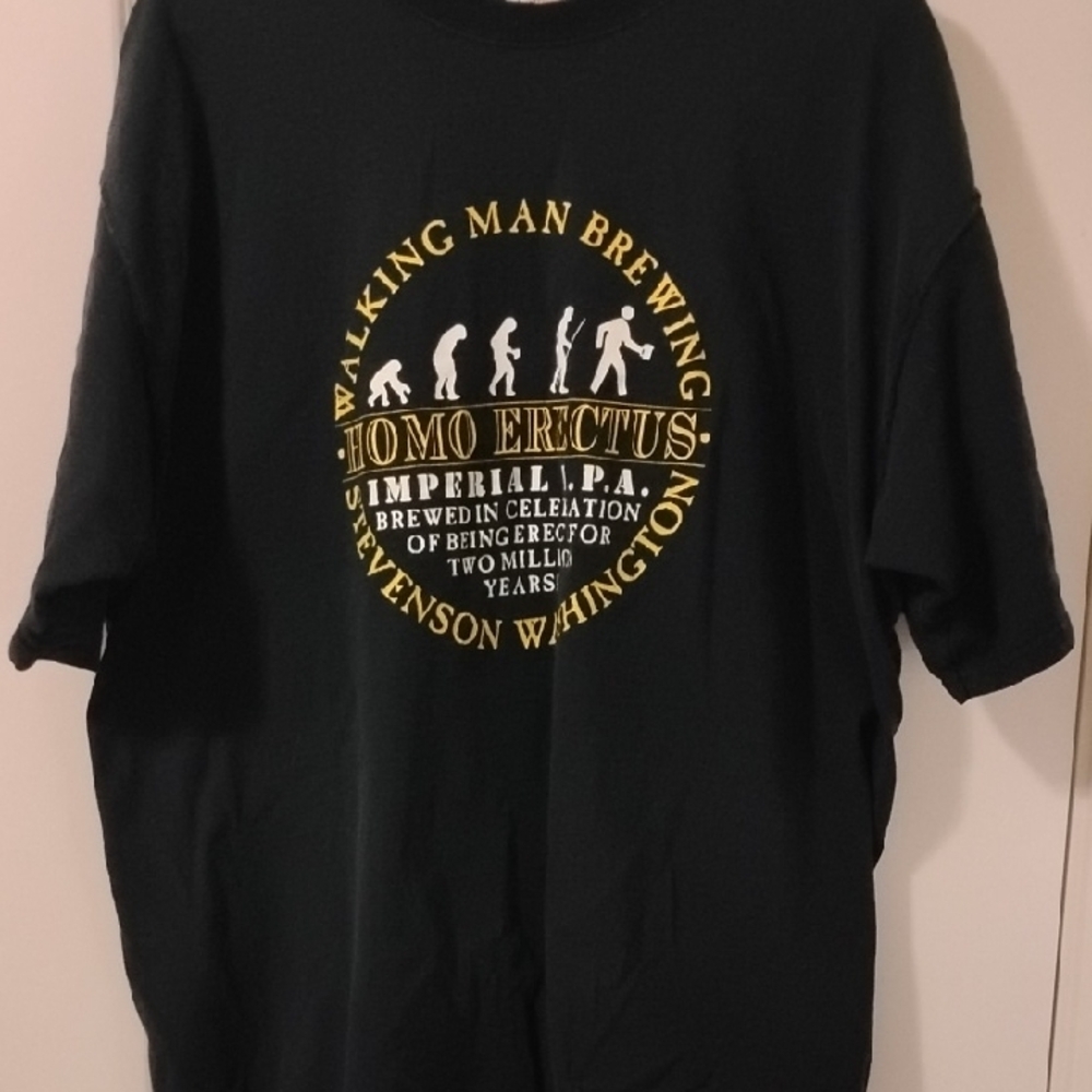 Black Walking Man Brewing Shirt